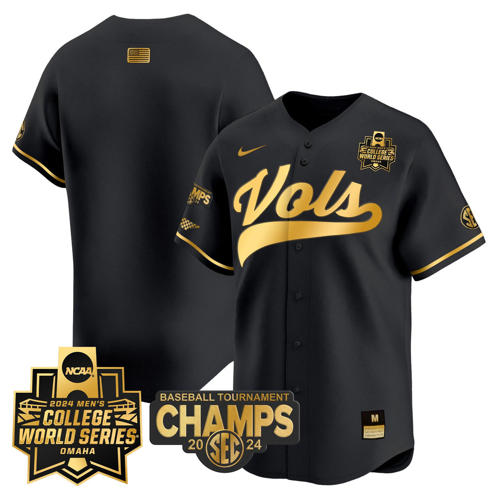 Men's Tennessee Volunteers 2024 Tournament Champs & World Series Vapor Premier Limited Jersey - All Stitched - image 42