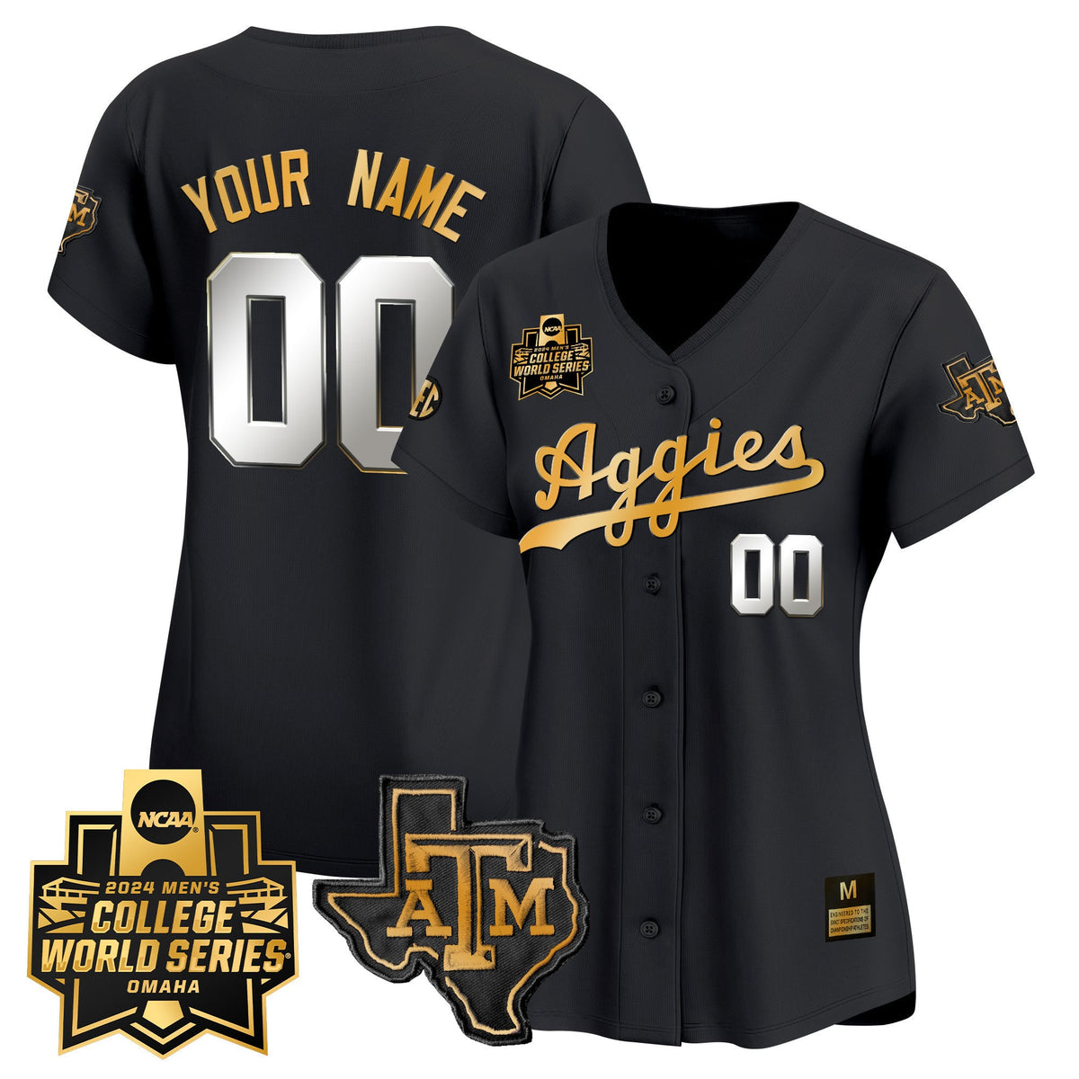 Texas A&M Aggies 2024 College World Series Vapor Premier Limited Custom Jersey - All Stitched - image 12