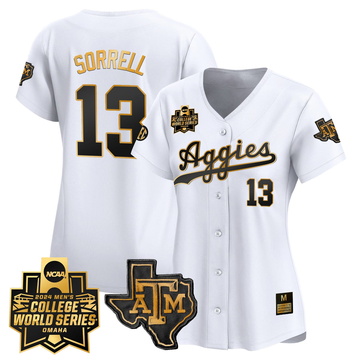 Women's Texas A&M Aggies 2024 College World Series Vapor Premier Limited Jersey - All Stitched - image 44