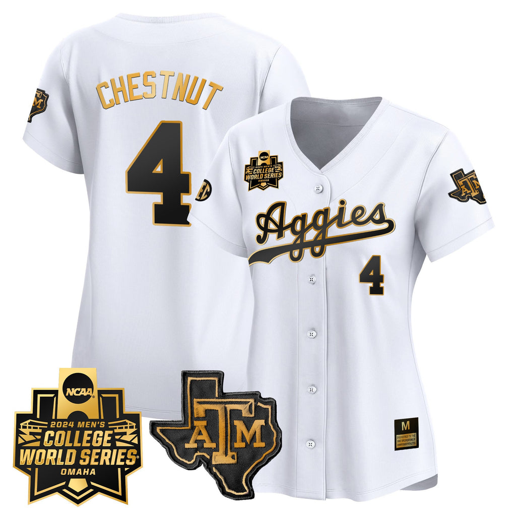 Women's Texas A&M Aggies 2024 College World Series Vapor Premier Limited Jersey - All Stitched - image 47