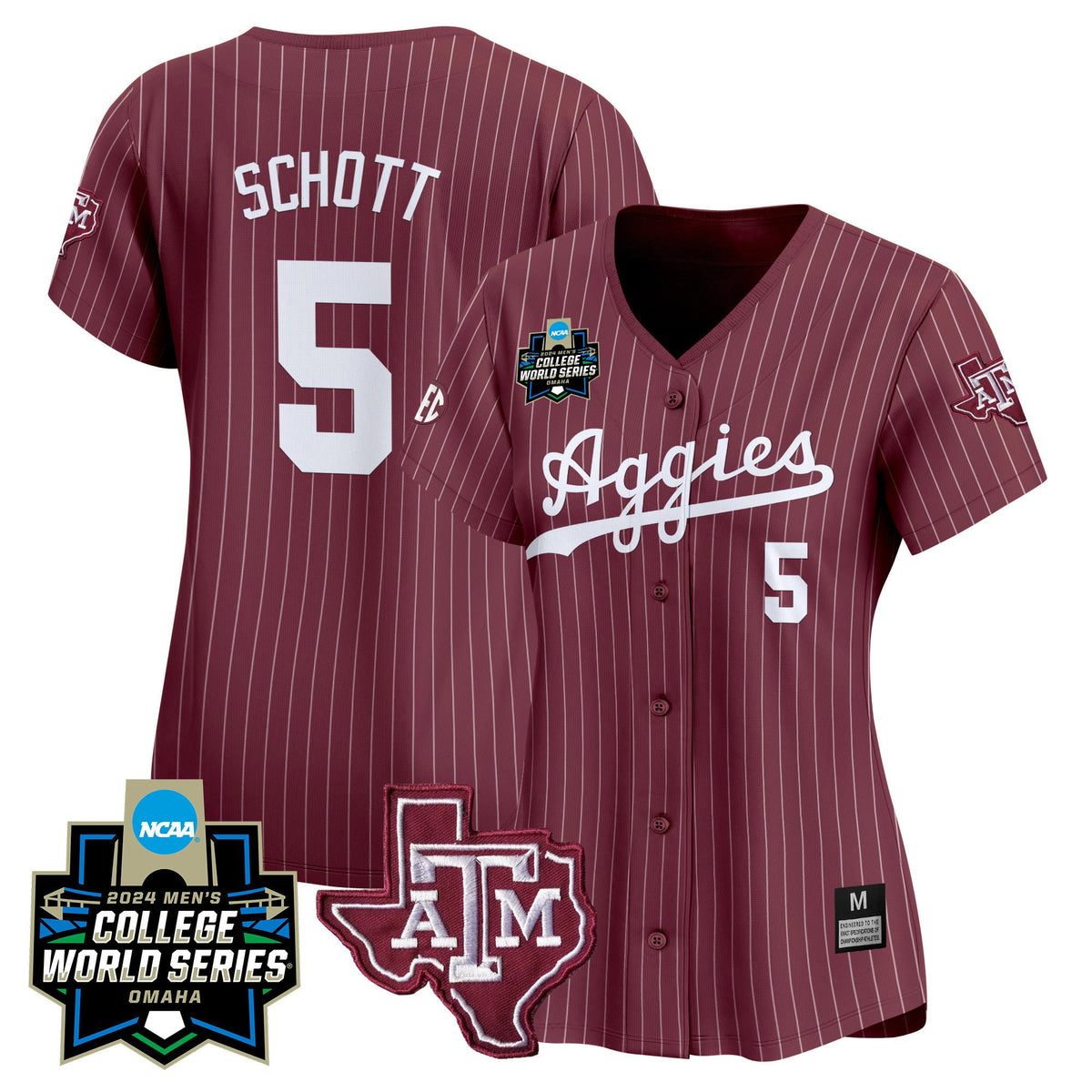 Women's Texas A&M Aggies 2024 College World Series Vapor Premier Limited Jersey - All Stitched - image 54