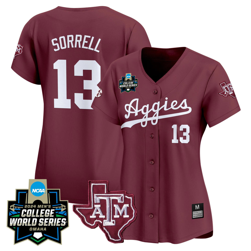 Women's Texas A&M Aggies 2024 College World Series Vapor Premier Limited Jersey - All Stitched - image 4
