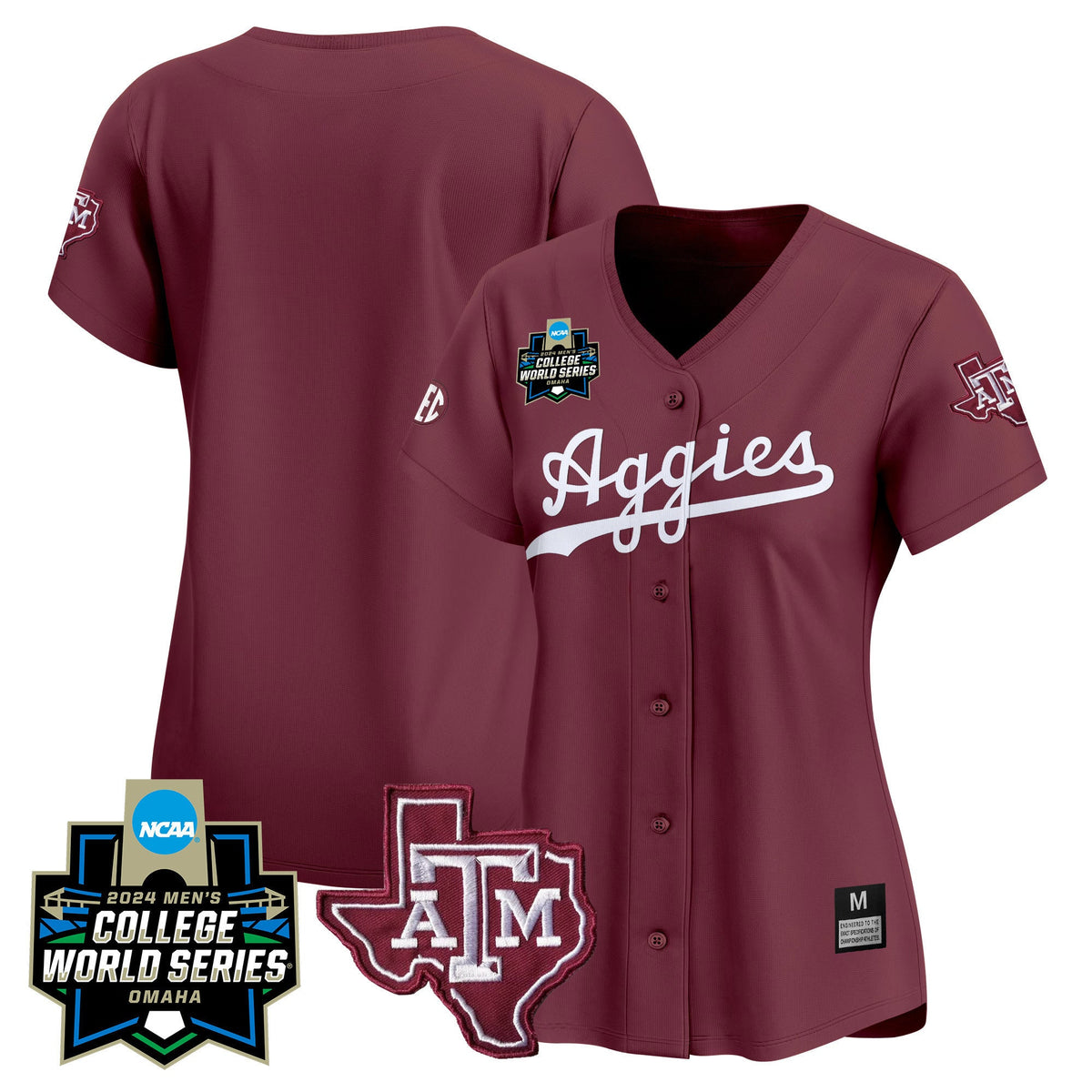 Women's Texas A&M Aggies 2024 College World Series Vapor Premier Limited Jersey - All Stitched - image 8