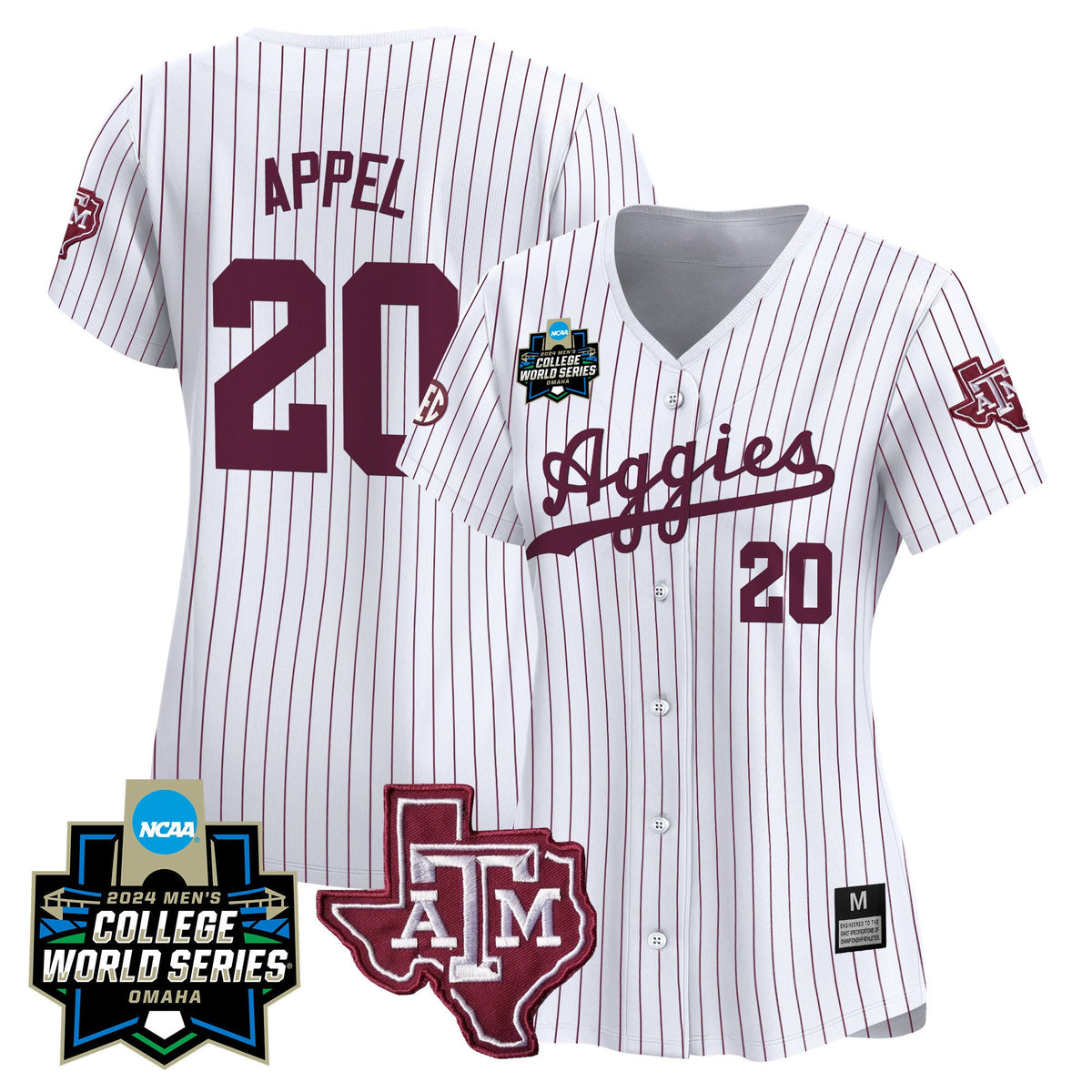 Women's Texas A&M Aggies 2024 College World Series Vapor Premier Limited Jersey - All Stitched - image 29