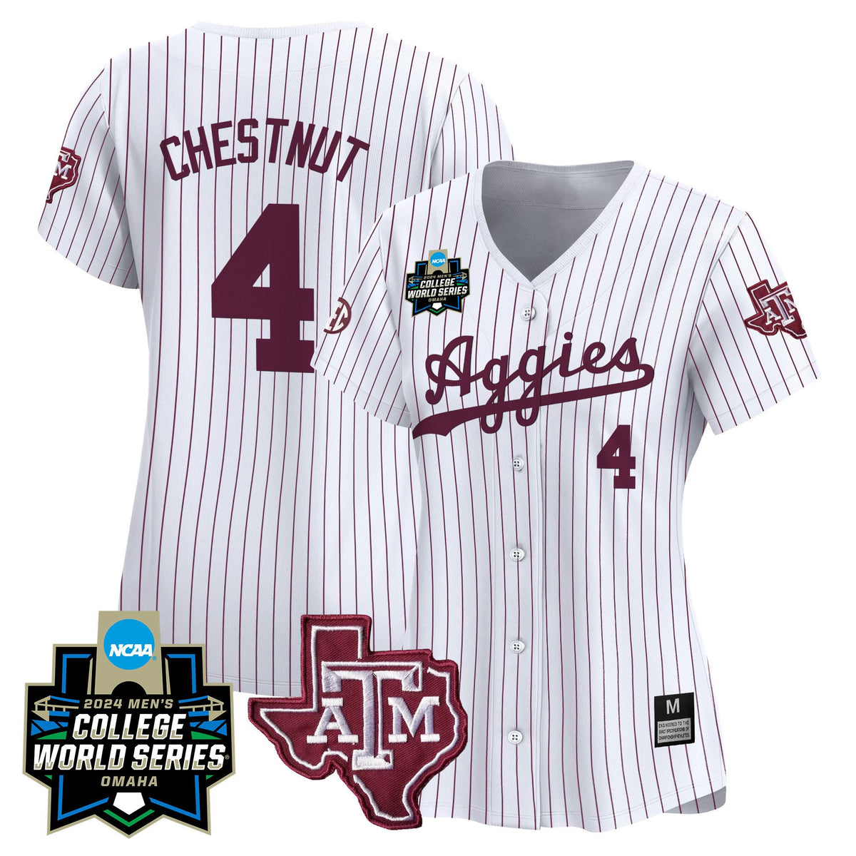 Women's Texas A&M Aggies 2024 College World Series Vapor Premier Limited Jersey - All Stitched - image 31