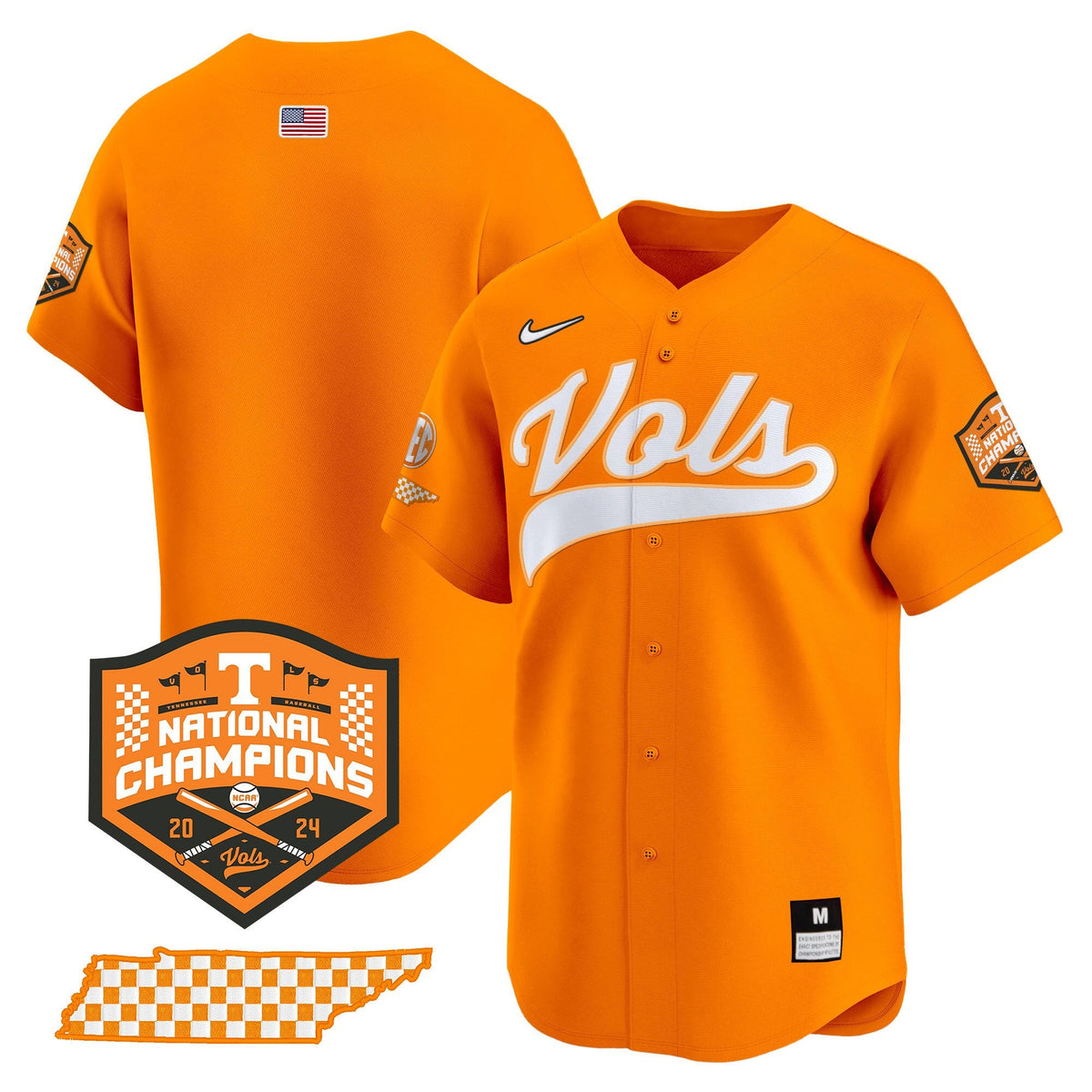 Men's Tennessee Volunteers 2024 Champions Vapor Premier Limited Jersey - All Stitched - image 21