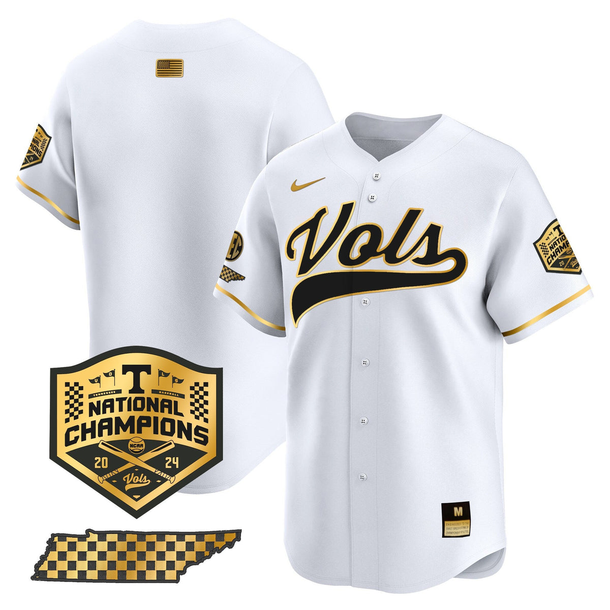 Men's Tennessee Volunteers 2024 Champions Vapor Premier Limited Jersey - All Stitched - image 35