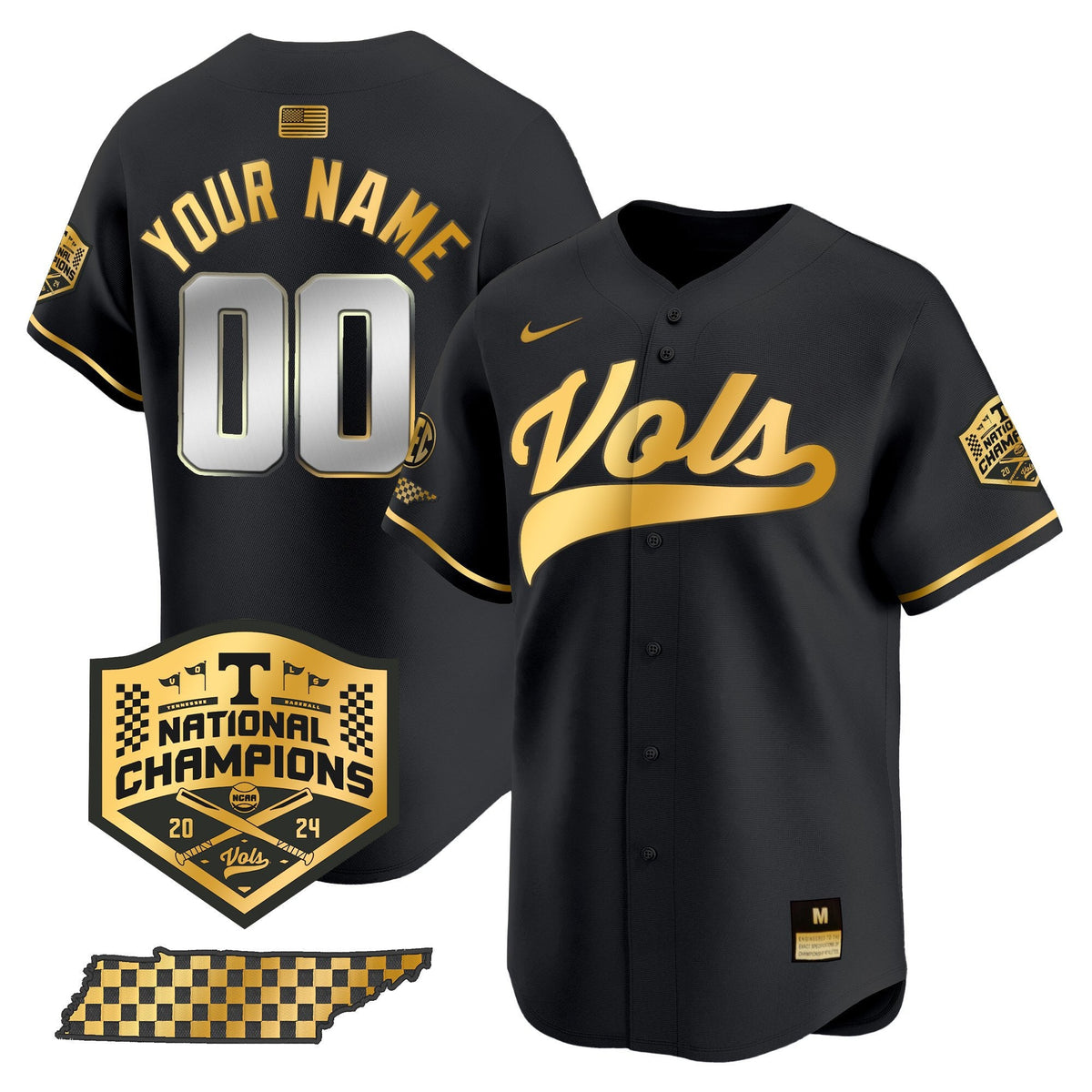 Tennessee Volunteers 2024 Champions Vapor Premier Limited Custom Jersey - All Stitched - image 6