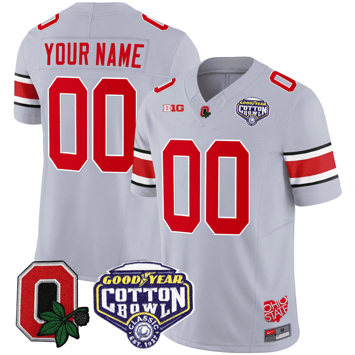 Ohio State Buckeyes Good Year Cotton Bowl Patch Custom Jersey - All Stitched - image 2