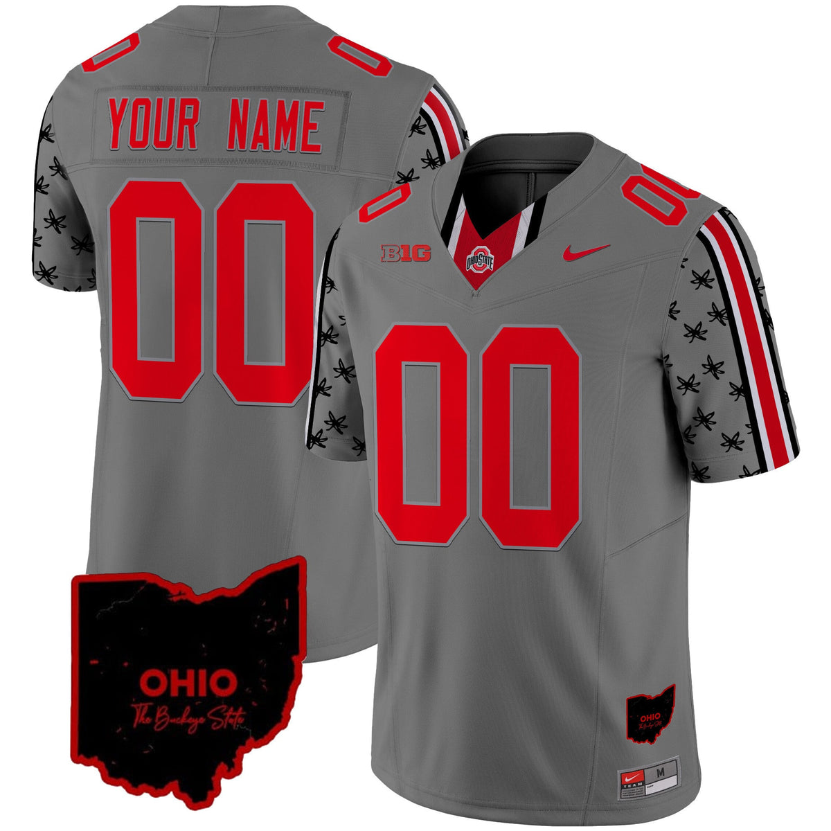 Ohio State Buckeyes 2024 Home Patch Vapor Limited Custom Jersey - All Stitched - image 4