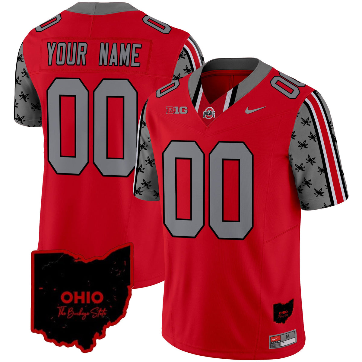 Ohio State Buckeyes 2024 Home Patch Vapor Limited Custom Jersey - All Stitched - image 5