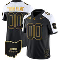 Ohio State Buckeyes 2023 Vapor Limited Gold Custom Jersey - Ohio Patch - All Stitched - image 1