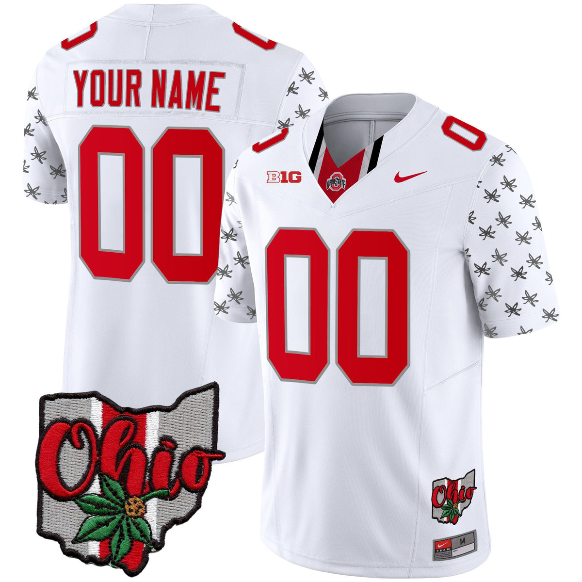 Ohio State Buckeyes 2023 Gray Alternate Custom Jersey V2 - Stitched - image 2