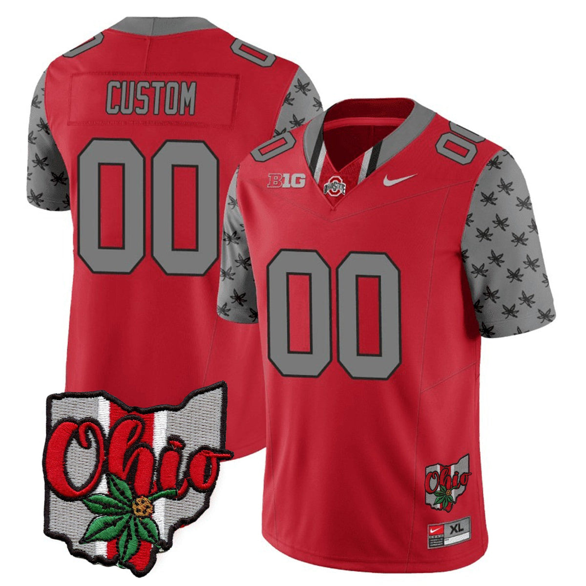 Ohio State Buckeyes 2023 Gray Alternate Custom Jersey V2 - Stitched - image 5