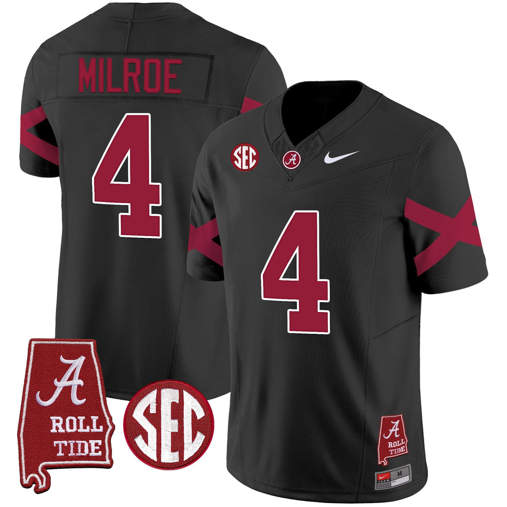 Men's Alabama Crimson Tide Vapor Limited Jersey V6 - Alabama Map - All Stitched - image 8