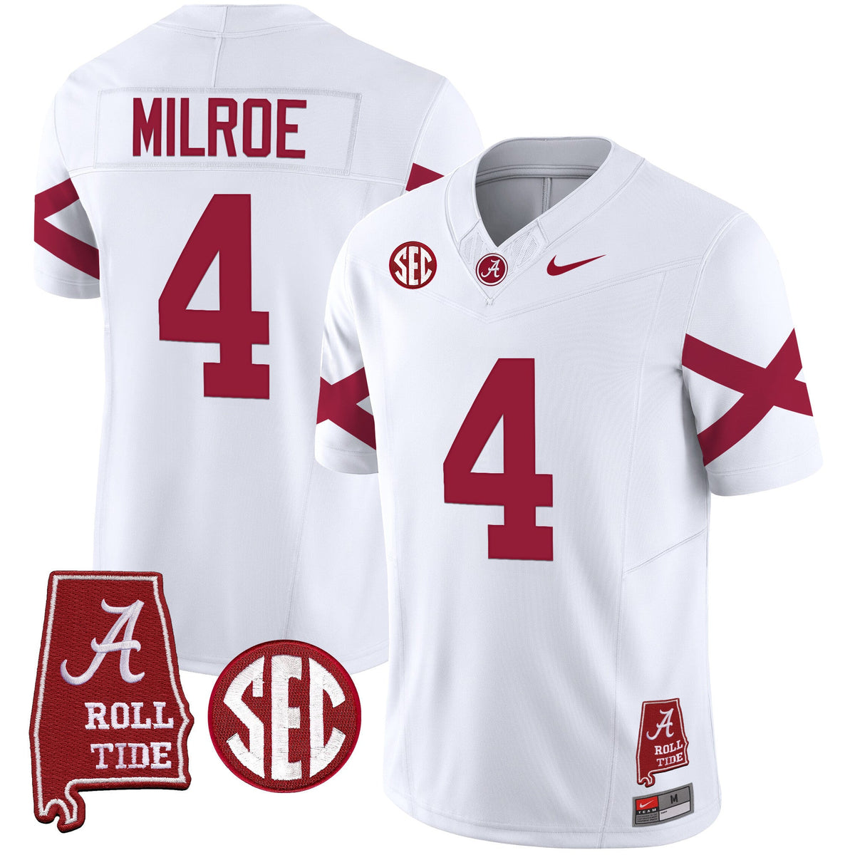 Men's Alabama Crimson Tide Vapor Limited Jersey V6 - Alabama Map - All Stitched - image 15