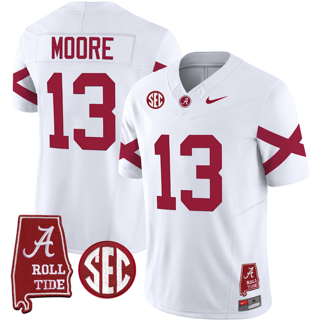 Men's Alabama Crimson Tide Vapor Limited Jersey V6 - Alabama Map - All Stitched - image 19