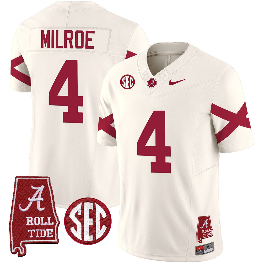 Men's Alabama Crimson Tide Vapor Limited Jersey V6 - Alabama Map - All Stitched - image 22