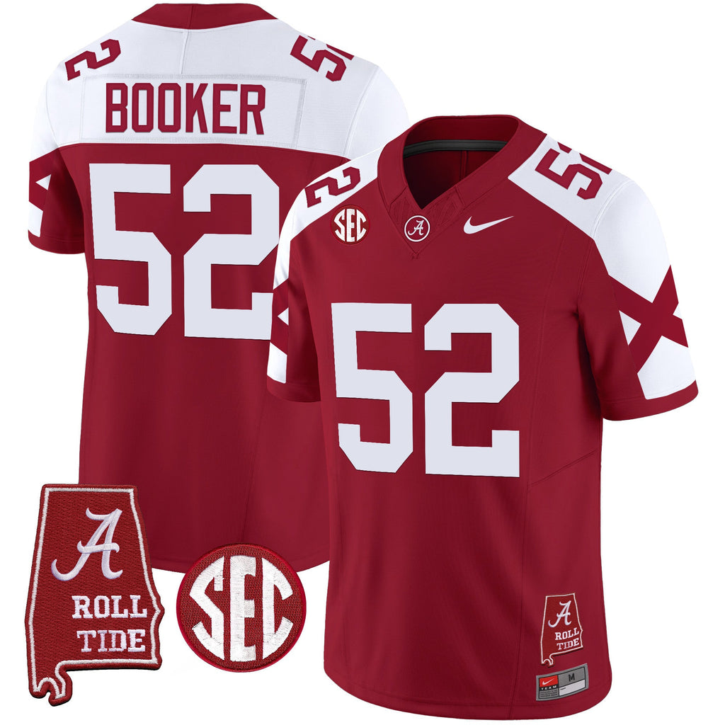 Men's Alabama Crimson Tide Vapor Limited Jersey V6 - Alabama Map - All Stitched - image 39