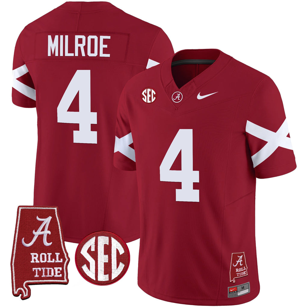 Men's Alabama Crimson Tide Vapor Limited Jersey V6 - Alabama Map - All Stitched - image 1