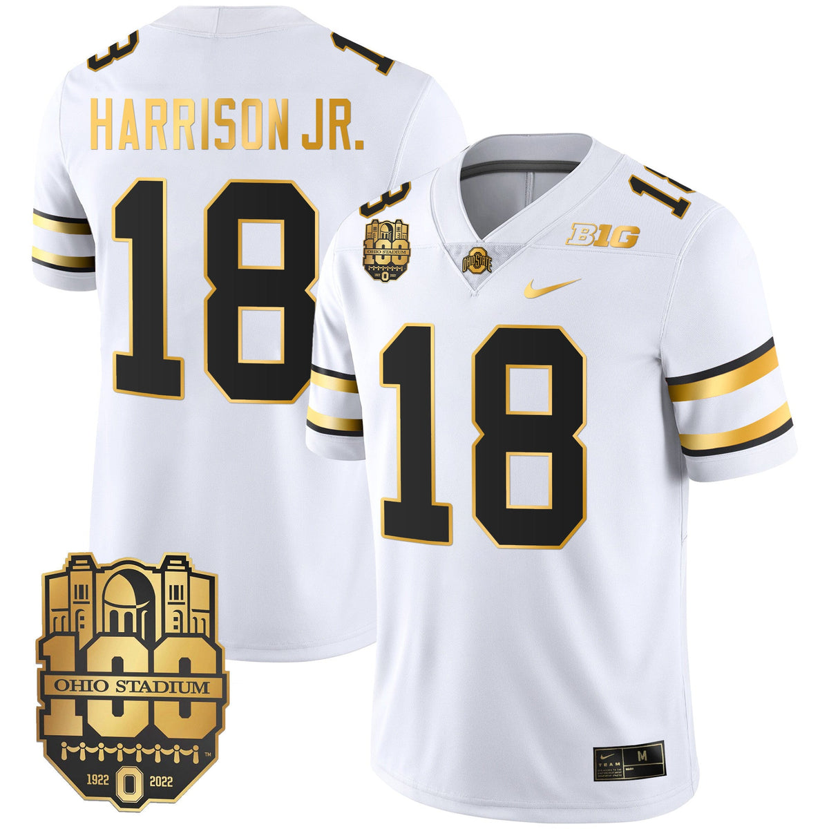 Men's Ohio State Buckeyes Gold Jersey - All Stitched - image 8