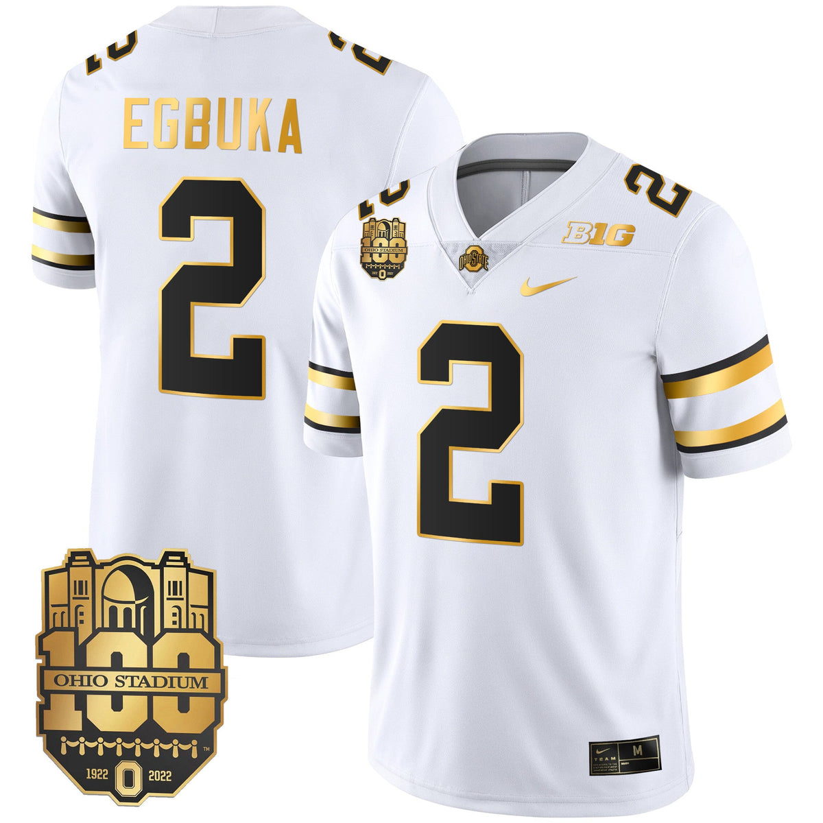 Men's Ohio State Buckeyes Gold Jersey - All Stitched - image 12