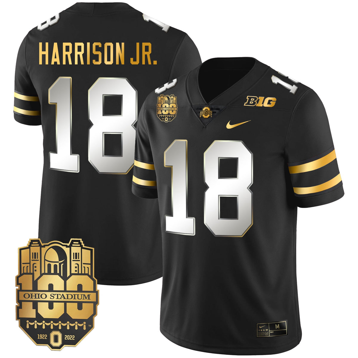 Men's Ohio State Buckeyes Gold Jersey - All Stitched - image 15