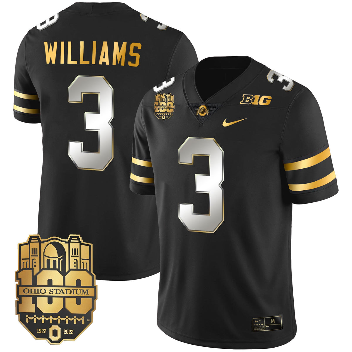 Men's Ohio State Buckeyes Gold Jersey - All Stitched - image 16