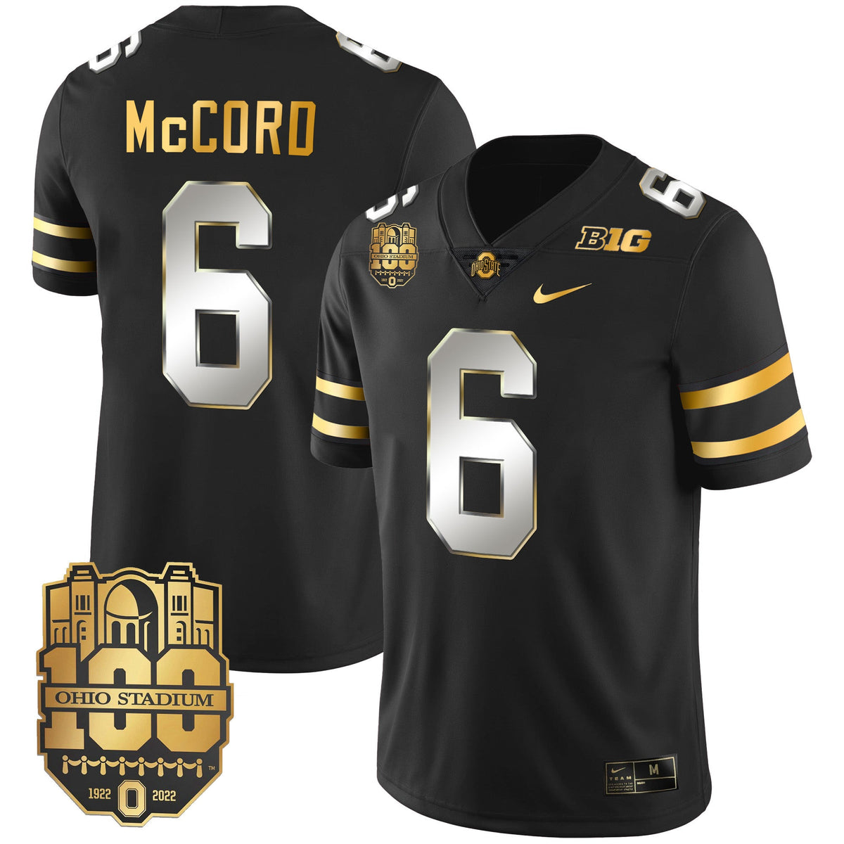 Men's Ohio State Buckeyes Gold Jersey - All Stitched - image 17