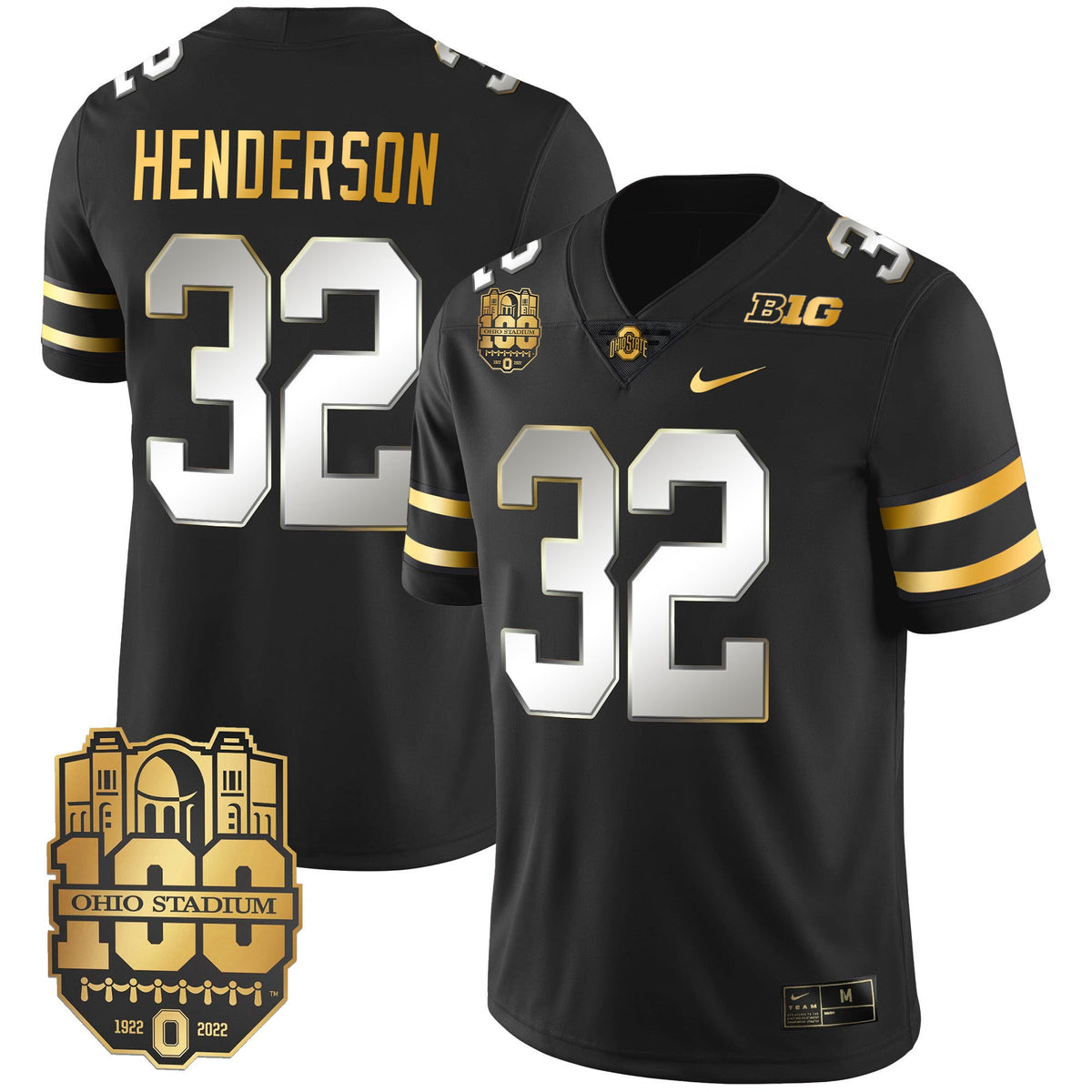Men's Ohio State Buckeyes Gold Jersey - All Stitched - image 18