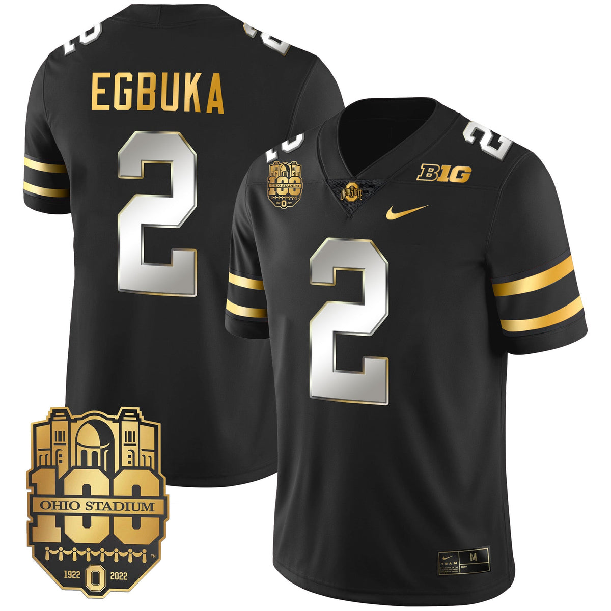 Men's Ohio State Buckeyes Gold Jersey - All Stitched - image 19