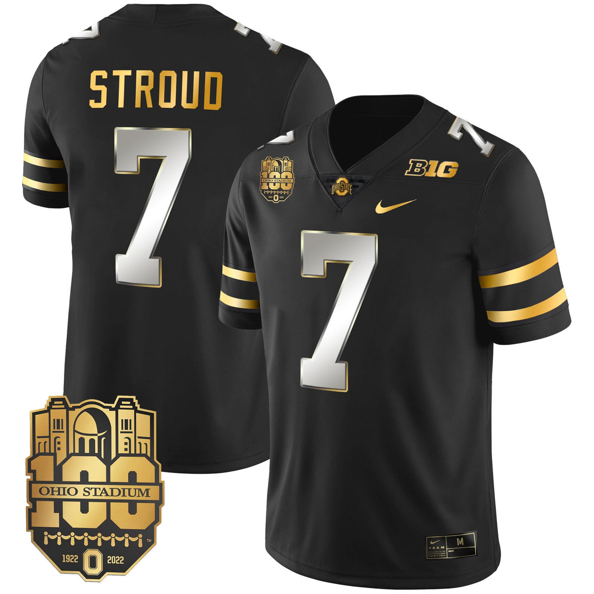 Men's Ohio State Buckeyes Gold Jersey - All Stitched - image 20
