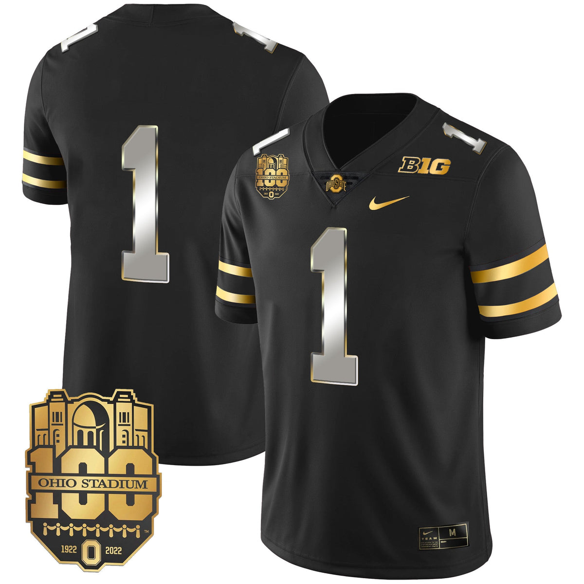 Men's Ohio State Buckeyes Gold Jersey - All Stitched - image 21