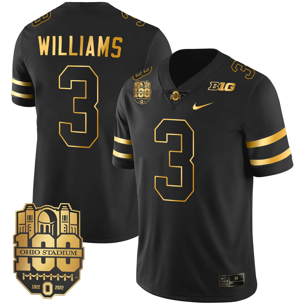 Men's Ohio State Buckeyes Gold Jersey - All Stitched - image 23