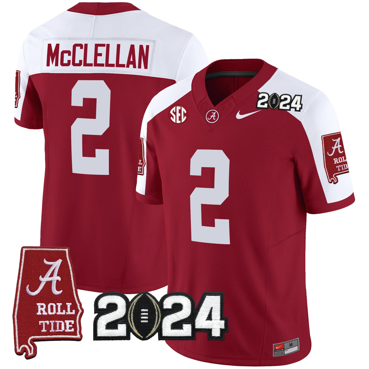 Men's Alabama Crimson Tide 2024 Vapor Limited Jersey - All Stitched - image 11
