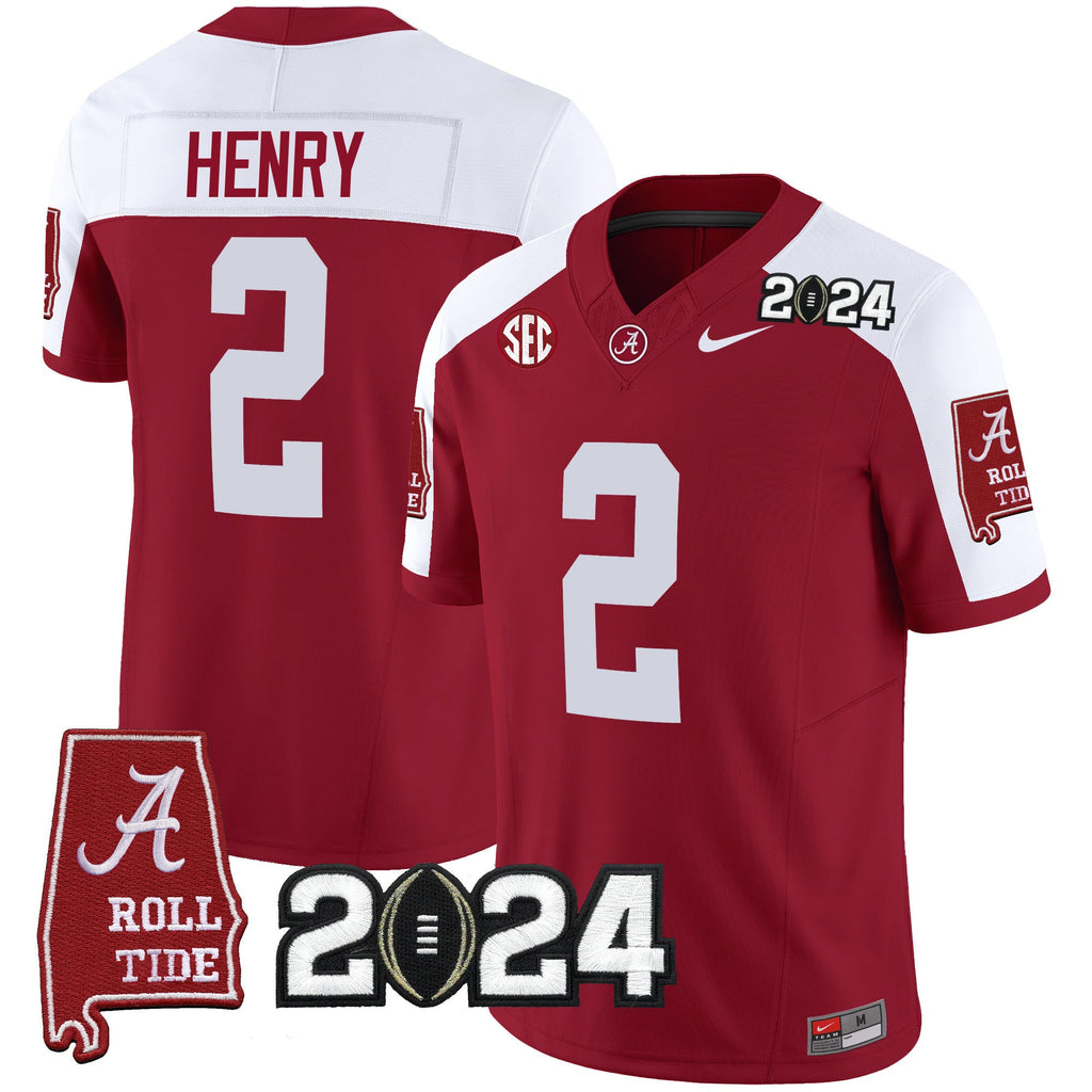 Men's Alabama Crimson Tide 2024 Vapor Limited Jersey - All Stitched - image 13