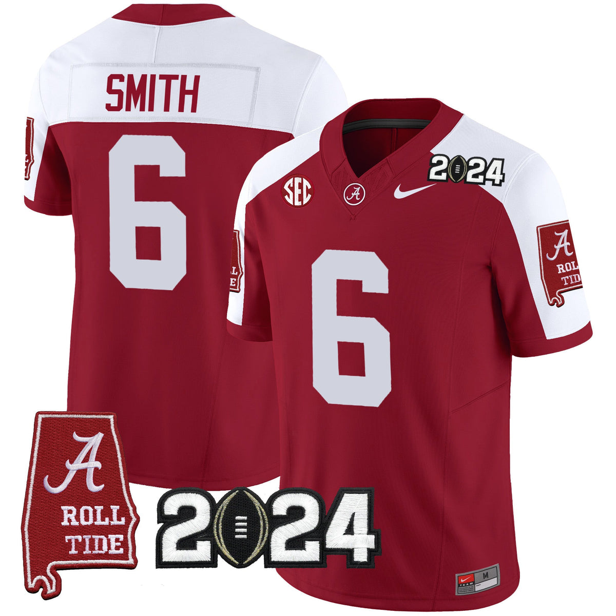 Men's Alabama Crimson Tide 2024 Vapor Limited Jersey - All Stitched - image 14