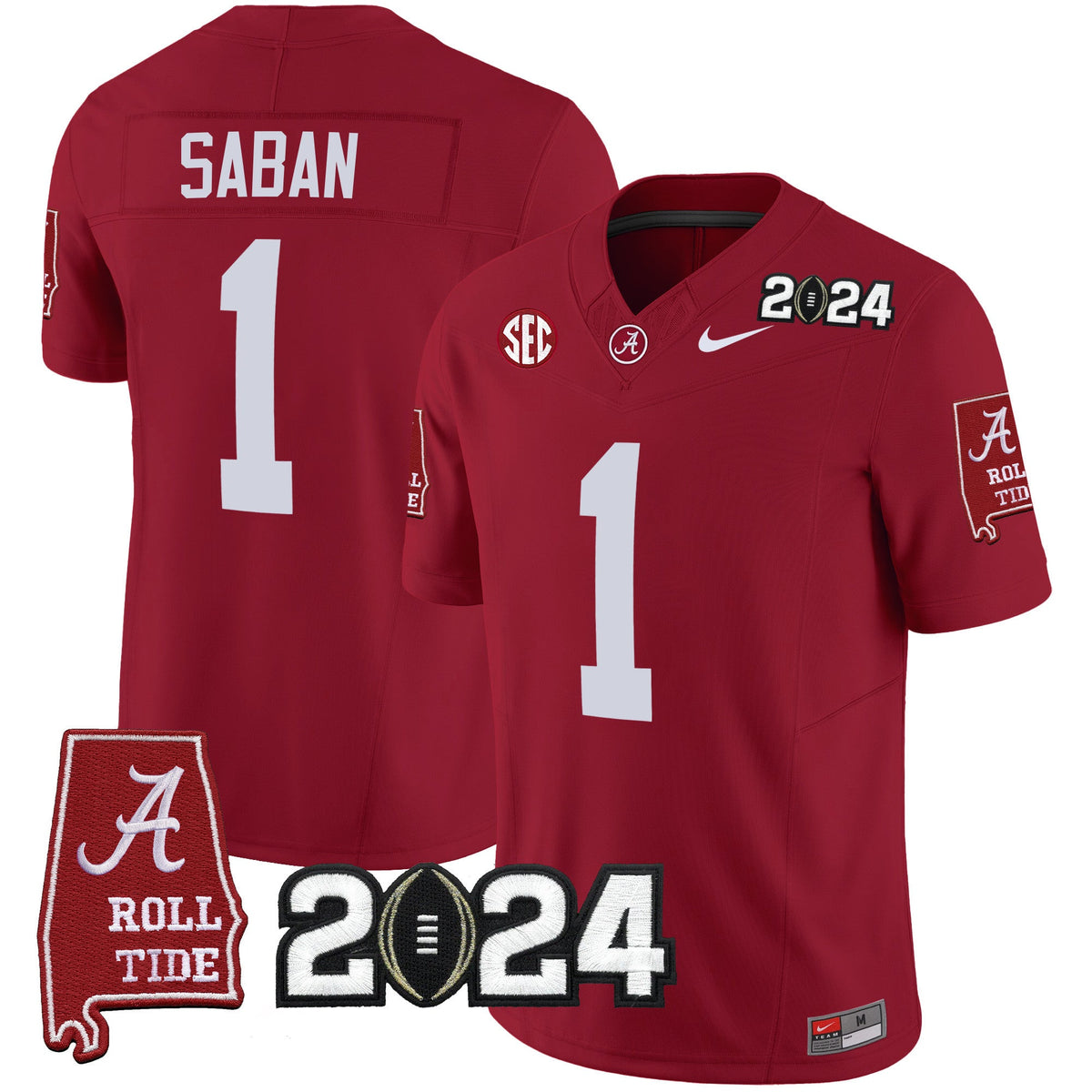 Men's Alabama Crimson Tide 2024 Vapor Limited Jersey - All Stitched - image 17