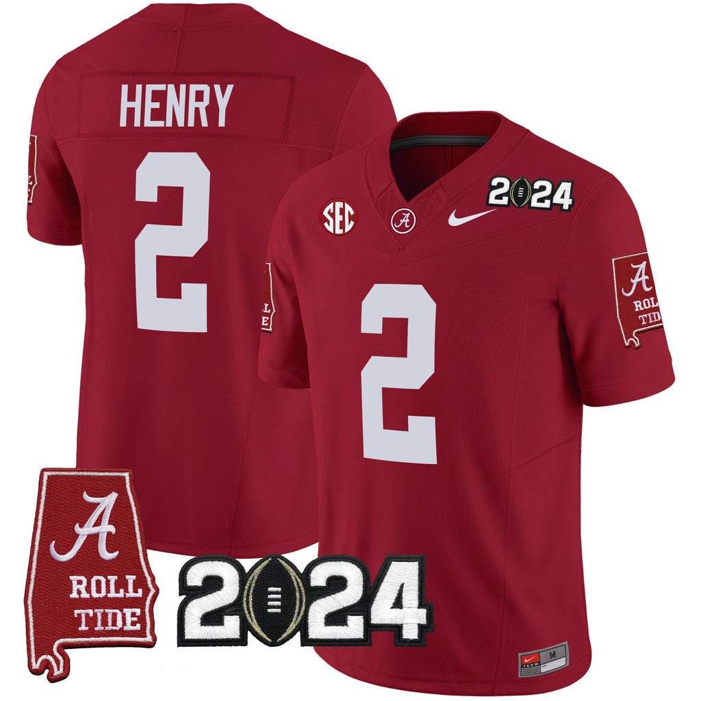 Men's Alabama Crimson Tide 2024 Vapor Limited Jersey - All Stitched - image 21
