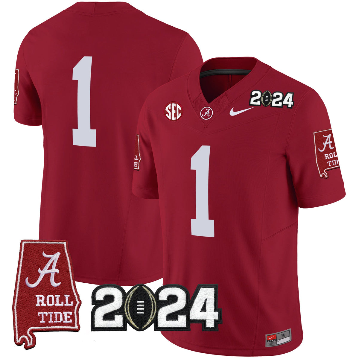 Men's Alabama Crimson Tide 2024 Vapor Limited Jersey - All Stitched - image 24