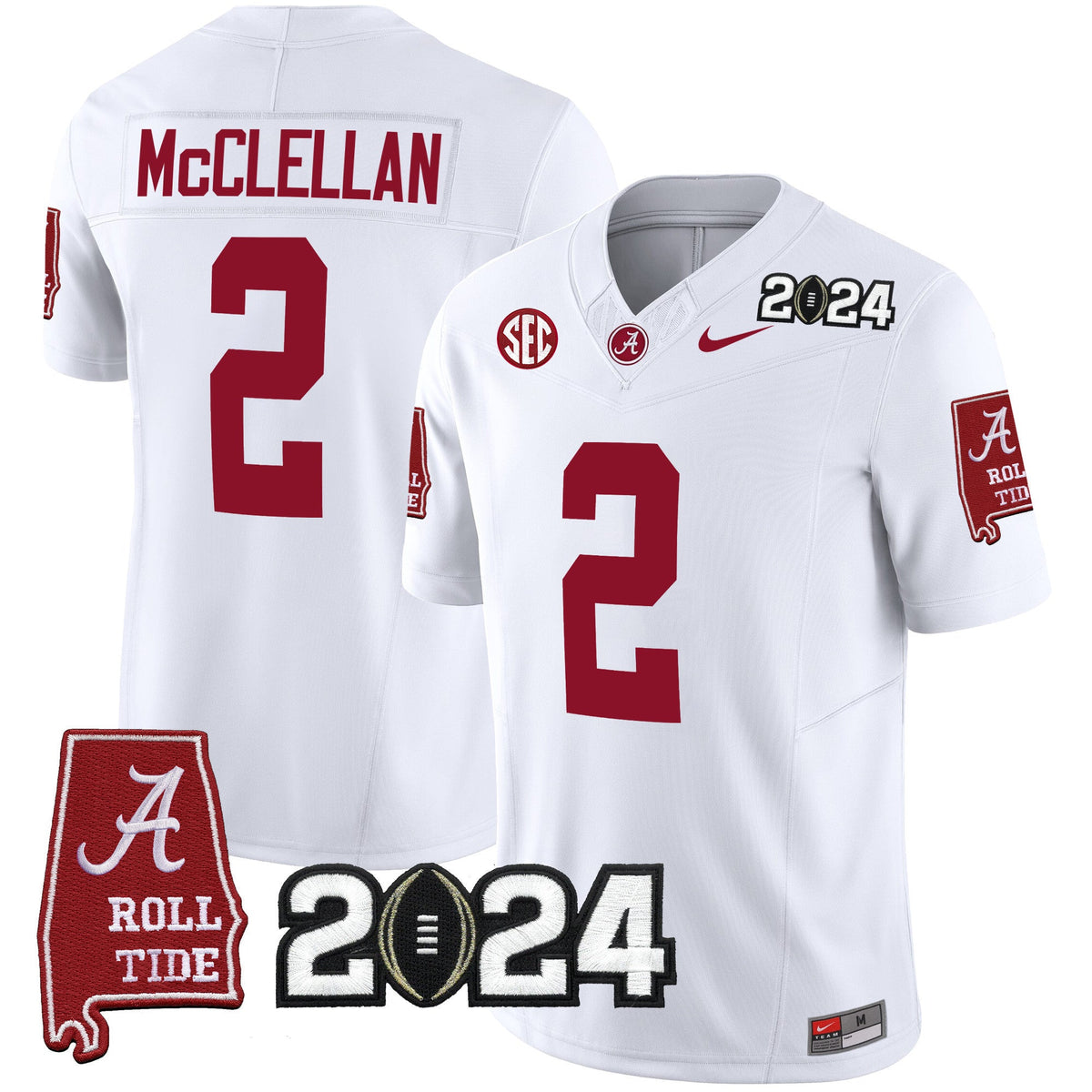 Men's Alabama Crimson Tide 2024 Vapor Limited Jersey - All Stitched - image 35