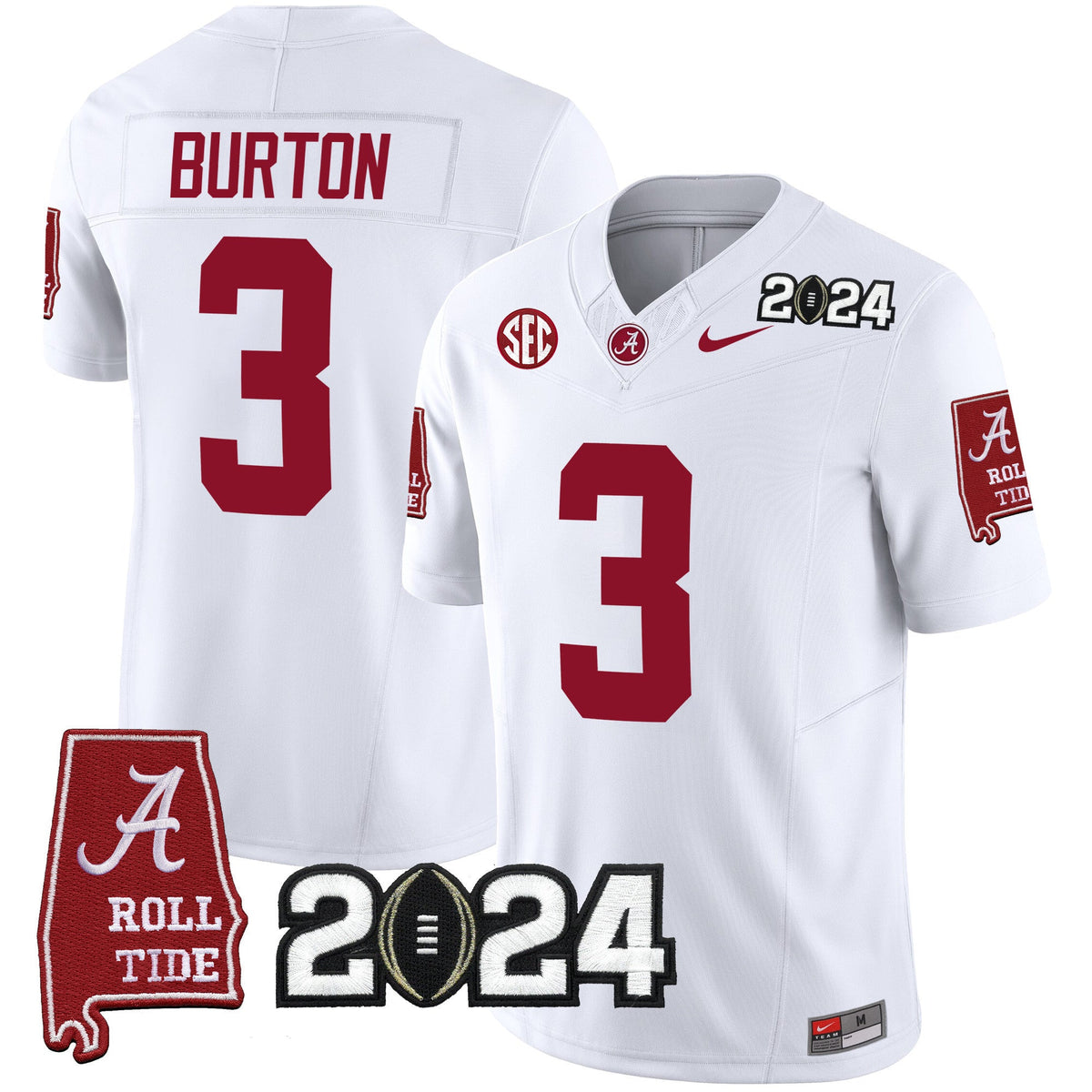 Men's Alabama Crimson Tide 2024 Vapor Limited Jersey - All Stitched - image 36