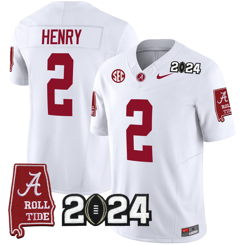 Men's Alabama Crimson Tide 2024 Vapor Limited Jersey - All Stitched - image 37