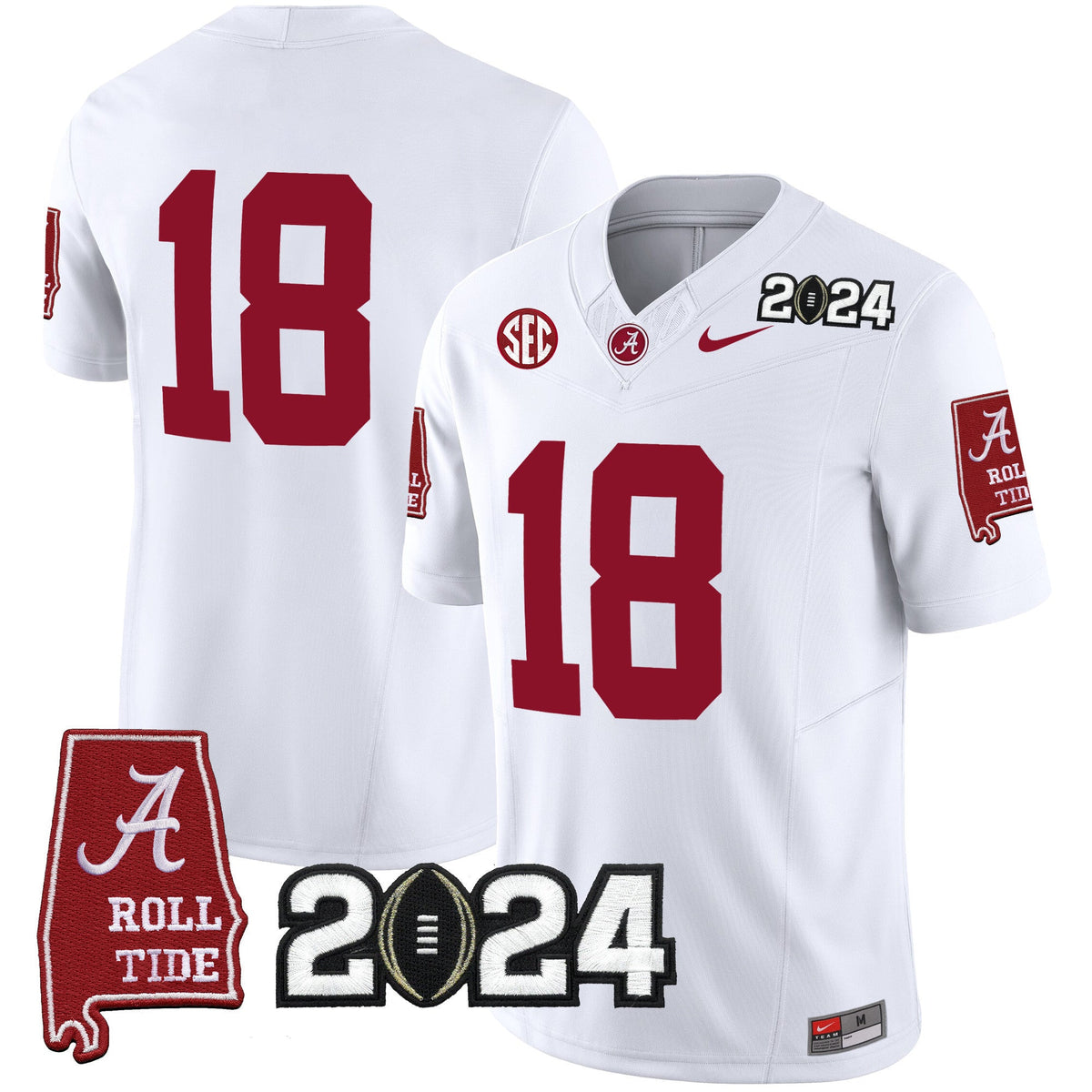 Men's Alabama Crimson Tide 2024 Vapor Limited Jersey - All Stitched - image 39