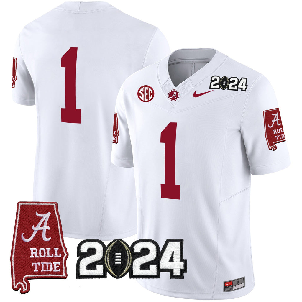Men's Alabama Crimson Tide 2024 Vapor Limited Jersey - All Stitched - image 40