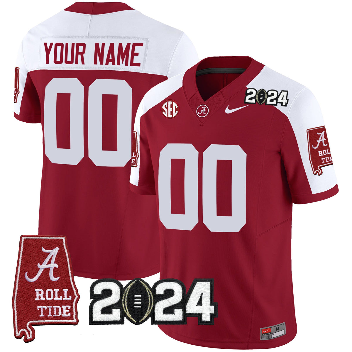Alabama Crimson Tide 2024 Vapor Limited Custom Jersey - All Stitched - image 2