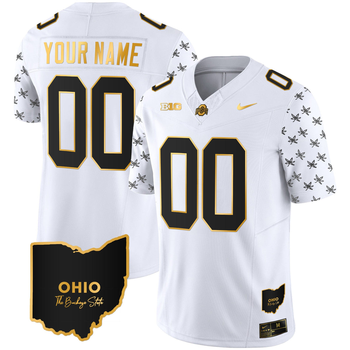 Ohio State Buckeyes 2023 Alternate Gold Custom Jersey - Stitched - image 5