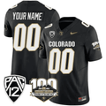 Colorado Buffaloes 100th Seasons At Folsom Field Patch Vapor Limited Custom Jersey V2- All Stitched - image 1