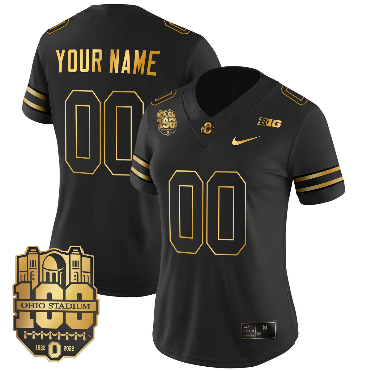 Ohio State Buckeyes Gold Custom Jersey - All Stitched - image 8