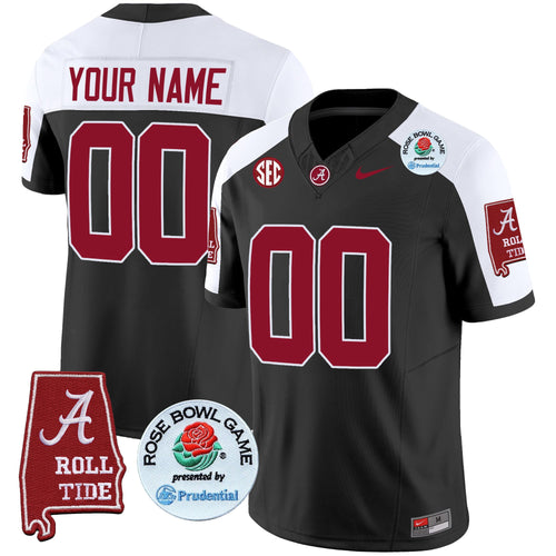 Alabama Crimson Tide Rose Bowl Patch Vapor Limited Custom Jersey - All Stitched - image 1